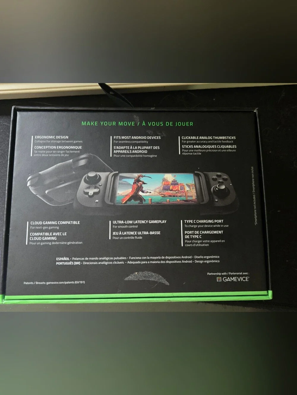 Razer Kishi Universal Android Mobile Gaming Controller - Black